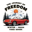 Freedom Journey Waterproof Vinyl Sticker for Car Laptop Luggage