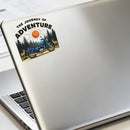 Adventure Journey Waterproof Vinyl Sticker for Car Laptop Luggage