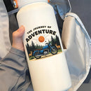 Adventure Journey Waterproof Vinyl Sticker for Car Laptop Luggage