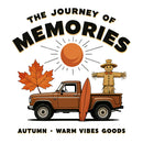 Memories Journey Waterproof Vinyl Sticker for Car Laptop Luggage