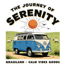 Serenity Journey Waterproof Vinyl Sticker for Car Laptop Luggage