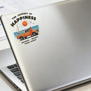 Happiness Journey Waterproof Vinyl Sticker for Car Laptop Luggage