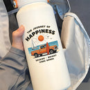 Happiness Journey Waterproof Vinyl Sticker for Car Laptop Luggage