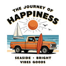 Happiness Journey Waterproof Vinyl Sticker for Car Laptop Luggage
