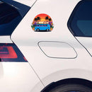 Tropical Van Surf Waterproof Vinyl Sticker for Car Laptop Luggage water cup