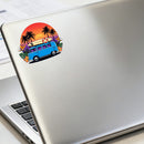 Tropical Van Surf Waterproof Vinyl Sticker for Car Laptop Luggage water cup