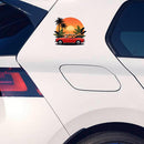 Sunset Convertible Surf Waterproof Sticker for Car Laptop Luggage water cup