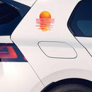 Sunset Water Waterproof Vinyl Sticker for Car Laptop Luggage water cup