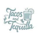 Sticker Tacos and Tequila Car Window Skateboard Laptop Bottle Tumbler Decal
