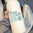 Sticker Pizza and Soda Car Window Skateboard Laptop Bottle Tumbler Decal