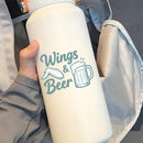 Vinyl Sticker Wings and Beer Car Window Skateboard Laptop Bottle Tumbler Decal