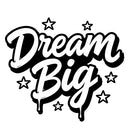 Vinyl Sticker Dream Big Car Window Skateboard Laptop Bottle Tumbler Decal