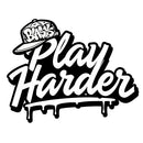 Vinyl Sticker Play Harder Car Window Skateboard Laptop Bottle Tumbler Decal