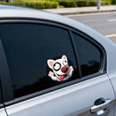 Grumpy-faced puppy Stickers Self-adhesive Customizable for Window Luggage