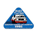 Sticker 1985 European Touring Car Volvo 240 Turbo Car Window Laptop Bottle