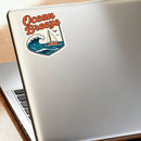Sticker Ocean Breeze Sailboat Wave Car Window Laptop Bottle Skateboard Tumbler