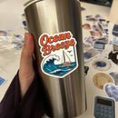 Sticker Ocean Breeze Sailboat Wave Car Window Laptop Bottle Skateboard Tumbler
