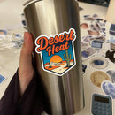 Vinyl Sticker Desert Heat Cactus Desert Car Window Laptop Bottle Tumbler