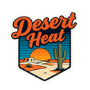 Vinyl Sticker Desert Heat Cactus Desert Car Window Laptop Bottle Tumbler