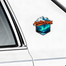 Vinyl Sticker Arctic Light Aurora Mountain Car Window Laptop Bottle Tumbler