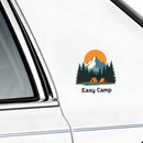 Vinyl Sticker Easy Camp Tent Mountain Forest Car Window Laptop Bottle Tumbler