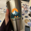 Vinyl Sticker Easy Camp Tent Mountain Forest Car Window Laptop Bottle Tumbler