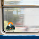 Vinyl Sticker Easy Camp Tent Mountain Forest Car Window Laptop Bottle Tumbler