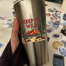 Vinyl Sticker Keep It Wild Desert Cactus Mountain Car Window Laptop Bottle