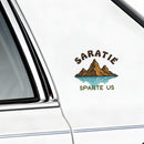 Vinyl Sticker Saratie Sparte US Mountain Lake Reflection Car Window Laptop