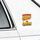 Vinyl Sticker Burger Cheese Queen Food Burger Car Window Laptop Bottle Tumbler