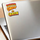 Vinyl Sticker Burger Cheese Queen Food Burger Car Window Laptop Bottle Tumbler