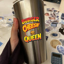 Vinyl Sticker Burger Cheese Queen Food Burger Car Window Laptop Bottle Tumbler