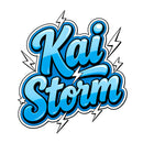 Vinyl Sticker Kai Storm Lightning Car Window Laptop Bottle Tumbler