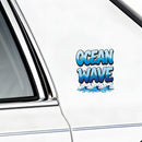 Vinyl Sticker Ocean Wave Water Drop Car Window Laptop Bottle Tumbler