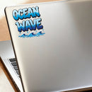 Vinyl Sticker Ocean Wave Water Drop Car Window Laptop Bottle Tumbler