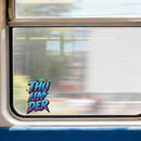 Vinyl Sticker Thy Under Lightning Car Window Laptop Bottle Tumbler Skateboard