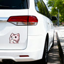 Cute pink kitten Stickers Waterproof Self-adhesive for Refrigerator Luggage