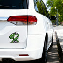 Warrior Frog Stickers No bubbles Sunproof Customizable for Thermos Luggage