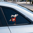 Upside-down hip-hop monkey Sticker Self-adhesive for Luggage Car windows