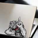 Serious pug Sticker Self-adhesive Customizable for Glass Thermos Luggage