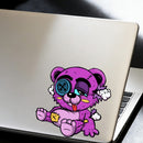 Tired little bear Sticker Waterproof Self-adhesive for Laptop Luggage Thermos