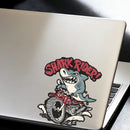 Motorcycle Shark Sticker Personalized No bubbles for Thermos Refrigerator