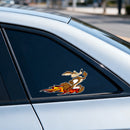 Running fox Sticker Waterproof Self-adhesive for Car windows Refrigerator Wall