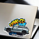 Car-themed Stickers Customizable Sunproof for Luggage Thermos Window Laptop