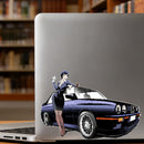 Female police Sticker Self-adhesive Personalized for Window Refrigerator Car