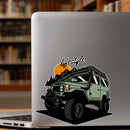 Army Green Car Off-Road Vehicle Sticker Self-adhesive for Thermos Suitcase