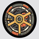 Tire Stickers Waterproof Self-adhesive Sunproof for Car windows Refrigerator