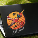 Aircraft Stickers Waterproof Customizable Self-adhesive for Wall Window Luggage
