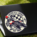 Motorcycle rider Stickers Customizable No bubbles for Refrigerator Luggage