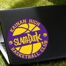 Basketball club Stickers Waterproof Self-adhesive for Car windows Wall Luggage